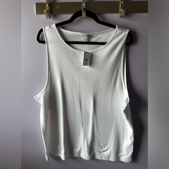 NWT J. Crew White Sleeveless Top Size 3X - Picture 1 of 7